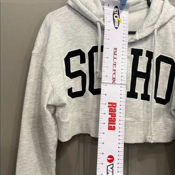 Garage Light Gray crop Hoodie - Picture 5 of 6